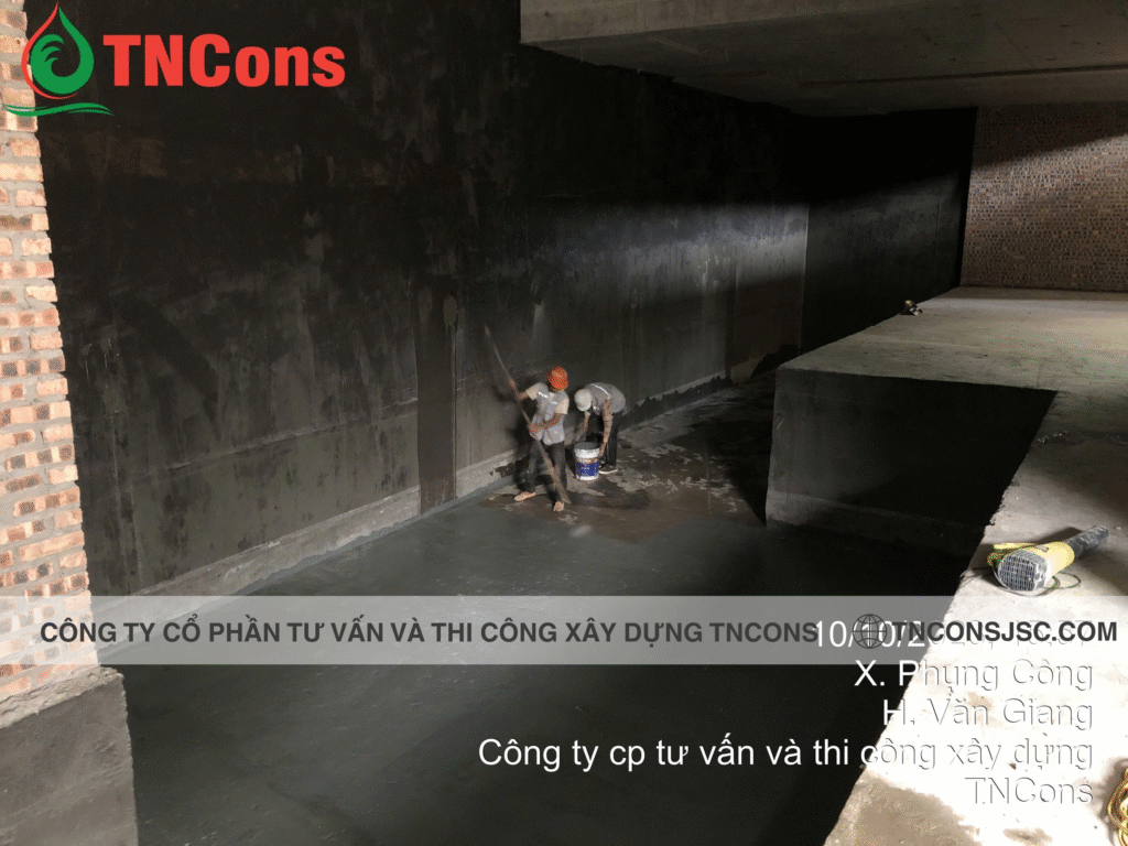 TNCONS chuyên cung cấp dịch vụ chống thấm tầng hầm chuyên nghiệp