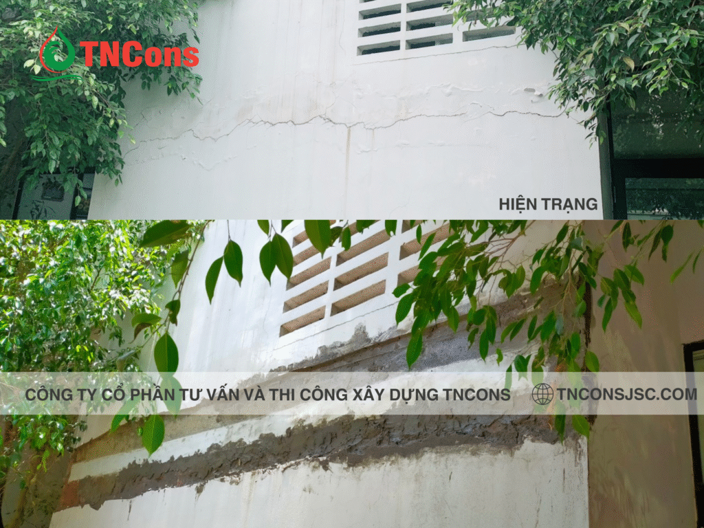 Thi công chống thấm khe lún, phần khe co giãn giữa hai tòa nhà với màng Sika Combiflex SG
