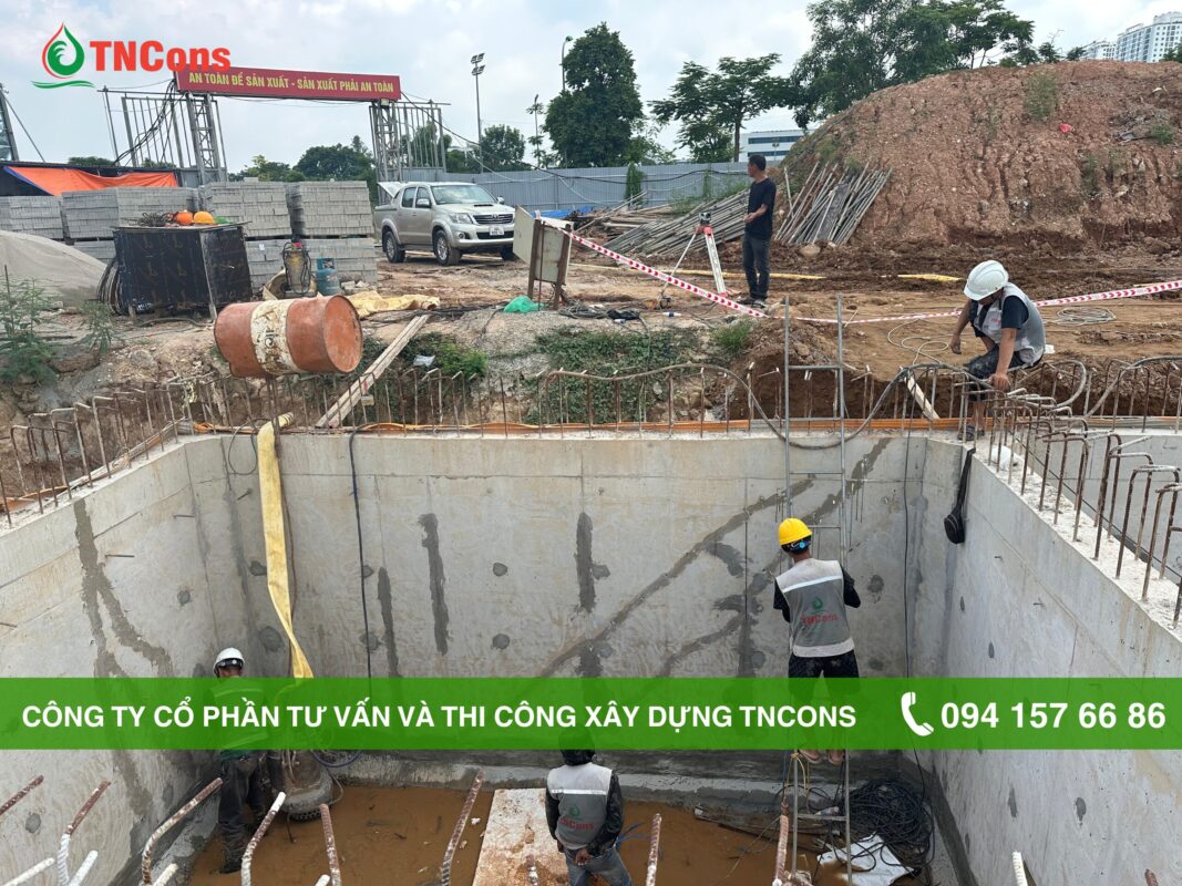 Thi công chống thấm gốc Polyurethane tại Học viện tài chính