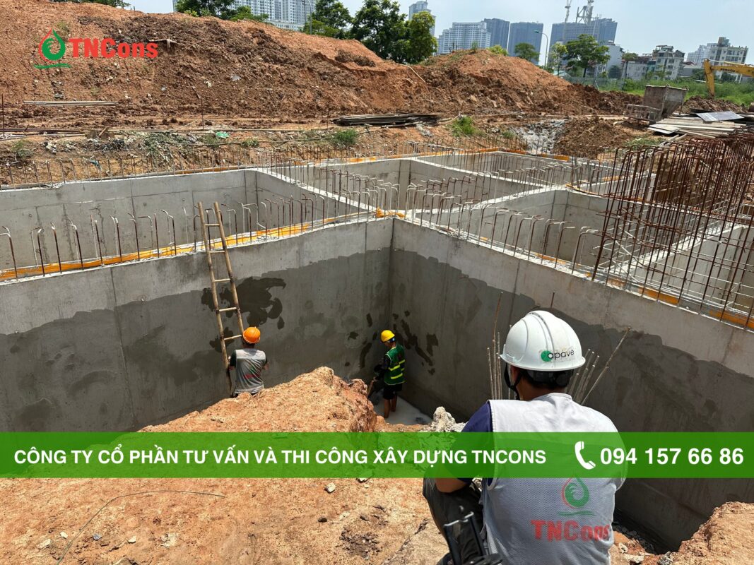 Thi công chống thấm gốc Polyurethane tại Học viện tài chính 