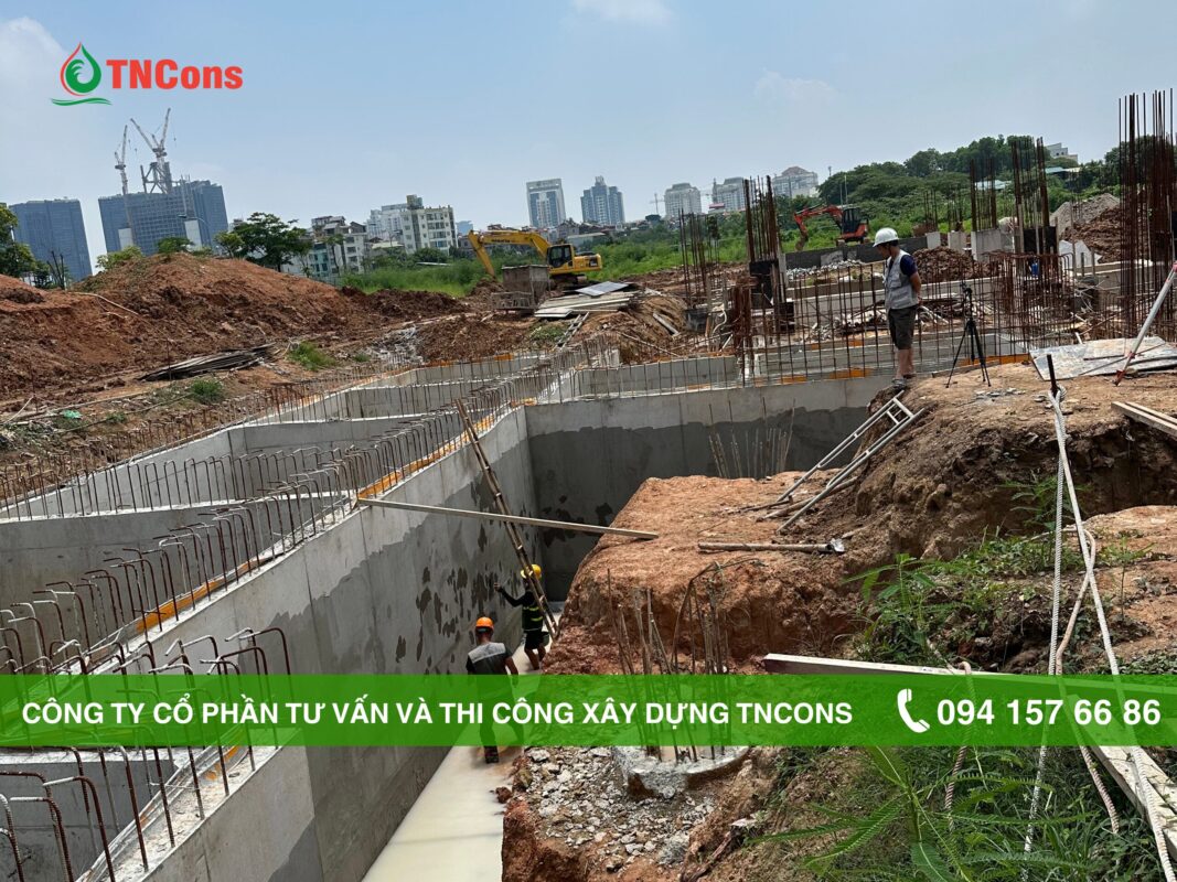 TNCONS thi công chống thấm gốc Polyurethane tại Học viện tài chính