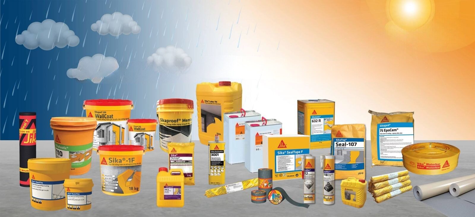 8 loại sơn chống thấm Sika phổ biến nhất tại Hà Đông hiện nay