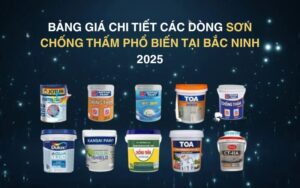 Sơn chống thấm Bắc Ninh mới nhất 2025