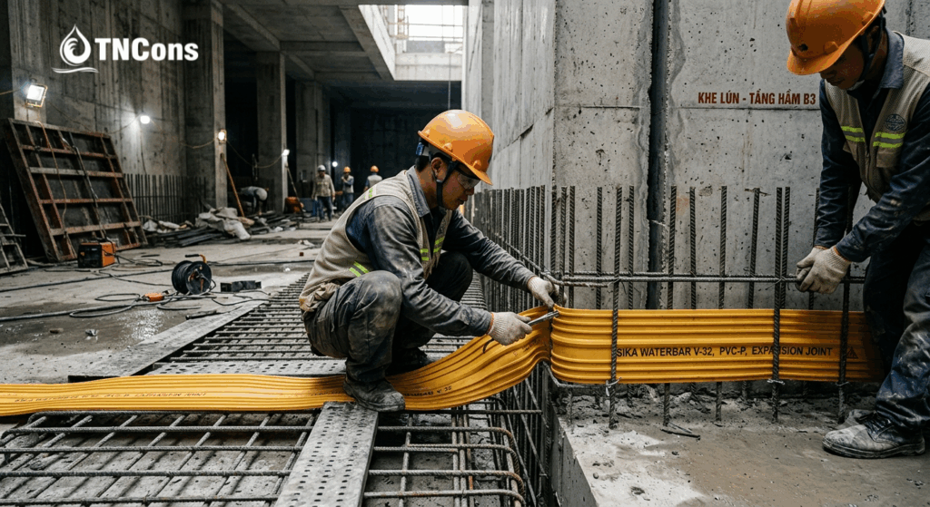 Kỹ thuật thi công khe co giãn TNCONS