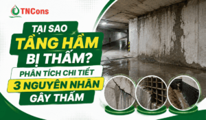 Tại sao tầng hầm bị thấm? Phân tích chi tiết 3 nguyên nhân gây thấm