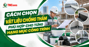 Cách chọn vật liệu chống thấm phù hợp cho từng hạng mục công trình