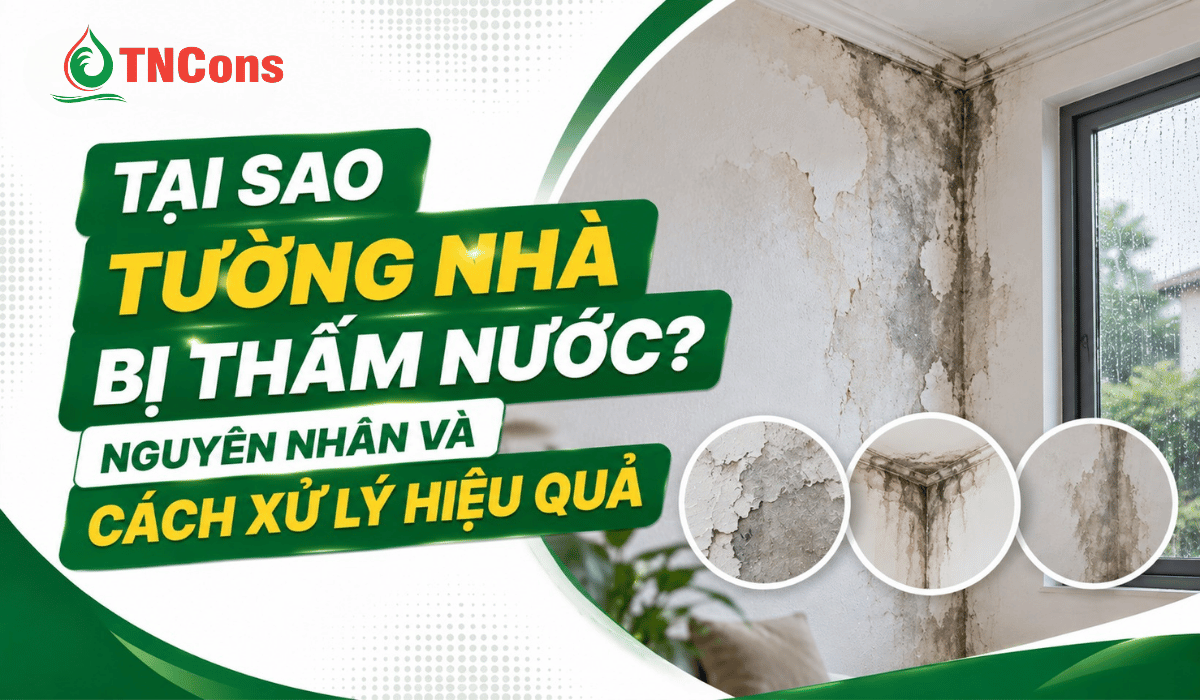 Tại sao tường nhà bị thấm nước? Nguyên nhân và cách xử lý hiệu quả